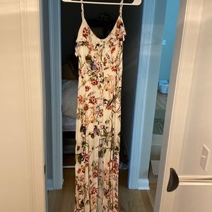 White floral dress
